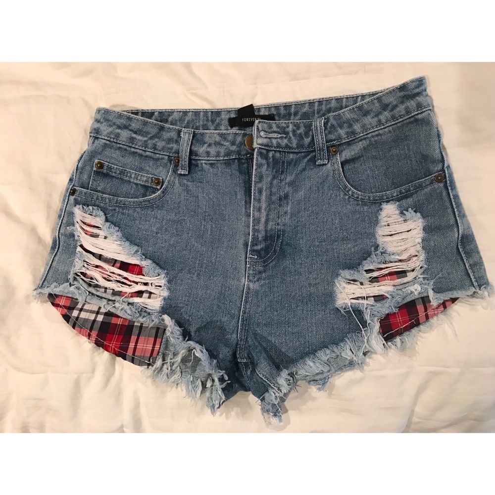 Destroyed Denim Shorts